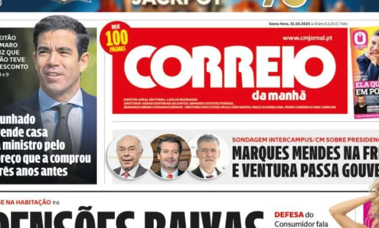 Hoje é notícia: Casa de Leitão Amaro com desconto?; Mais cirurgia 'extra'