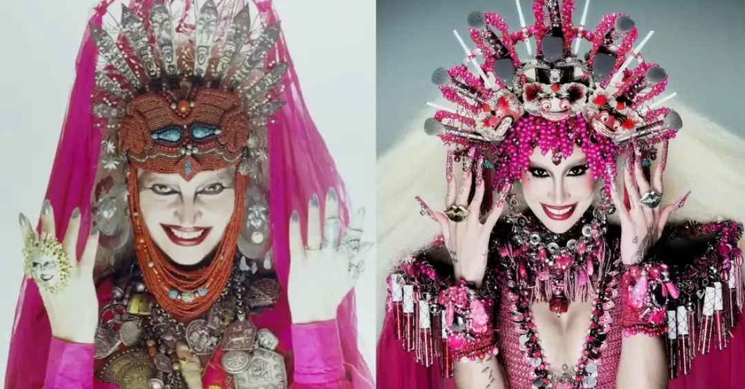 Influenciadora ‘peca’ com fantasia de Elke Maravilha em baile de Halloween