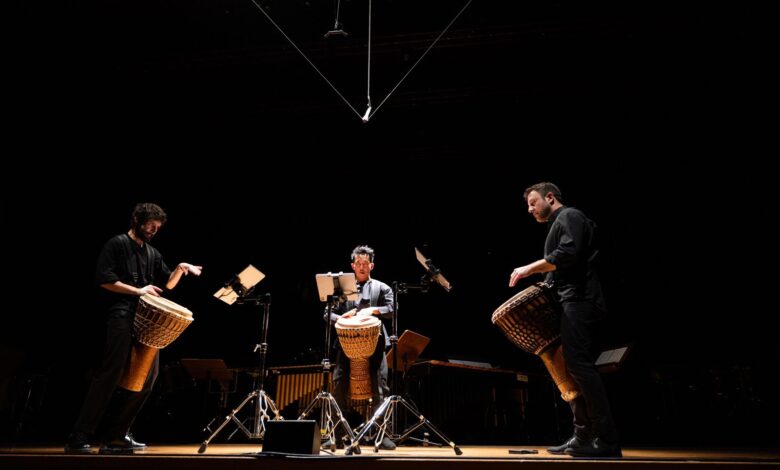 Les Percussions de Strasbourg partilham experiências com artistas moçambicanos
