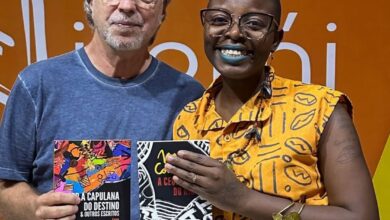 Mia Couto e Énia Lipanga na festa literária de Niterói