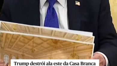 Trump destrói ala este da Casa Branca para fazer salão de baile de 259 milhões de euros