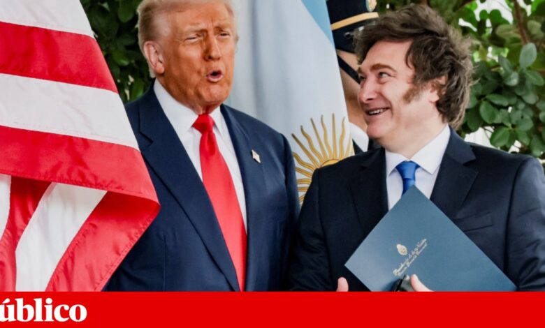 Trump promete ajuda financeira a Milei se o seu partido vencer legislativas