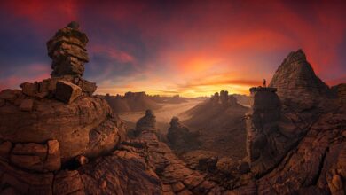 Uma panorâmica do deserto pintado a "fogo e ouro" venceu os Pano Awards