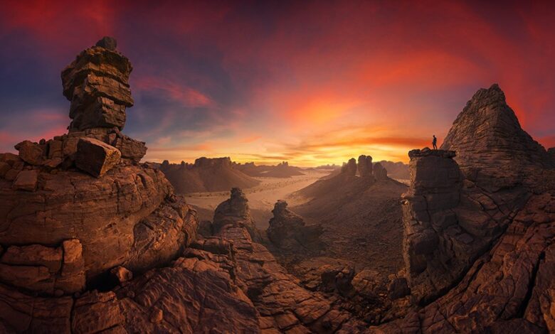 Uma panorâmica do deserto pintado a "fogo e ouro" venceu os Pano Awards
