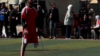 Atletas amputados competem em “Torneio de Futebol da Esperança” em Gaza
