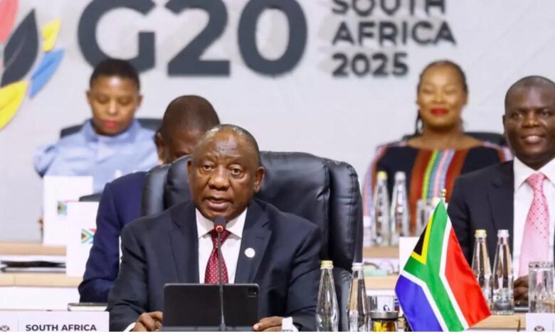CIMEIRA G20: Ramaphosa pede fim de conflitos em todo o mundo