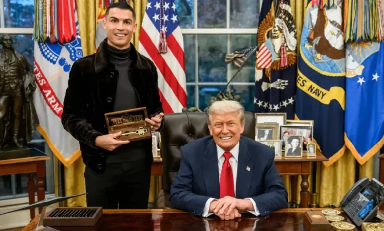 Eis a primeira reação de Cristiano Ronaldo após encontro com Donald Trump