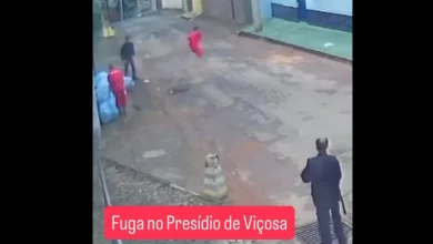 Foi levar o lixo e aproveitou para fugir da prisão no Brasil. Há vídeo