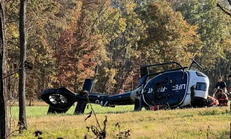 Helicóptero de emergência médica despenha-se nos EUA. Há um morto