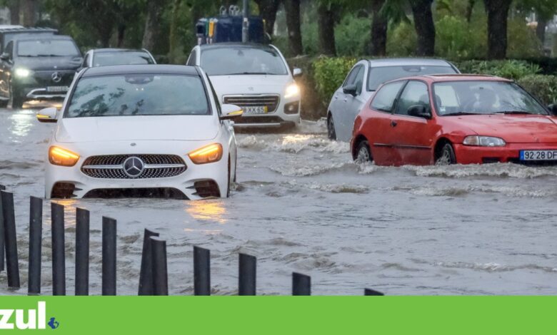 Mau tempo: sete distritos sob aviso amarelo devido a chuva forte e trovoada