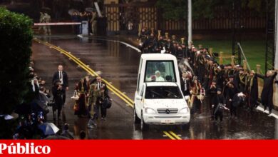 Nem a chuva fez arredar as multidões que receberam o Papa no Líbano