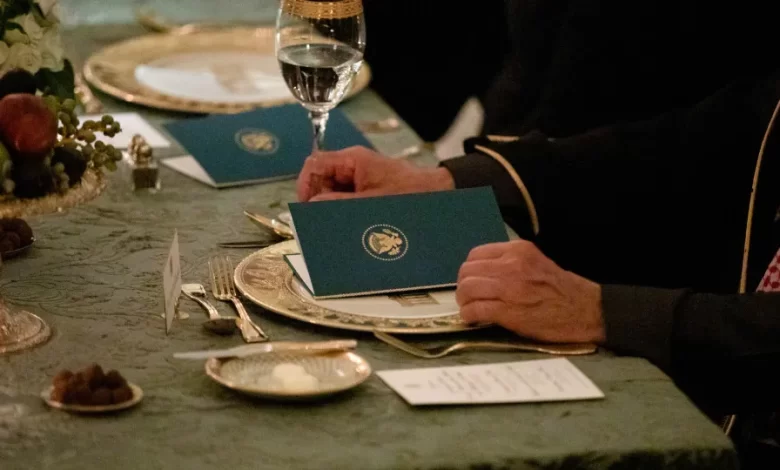 O menu que foi servido a Ronaldo no jantar com Trump na Casa Branca