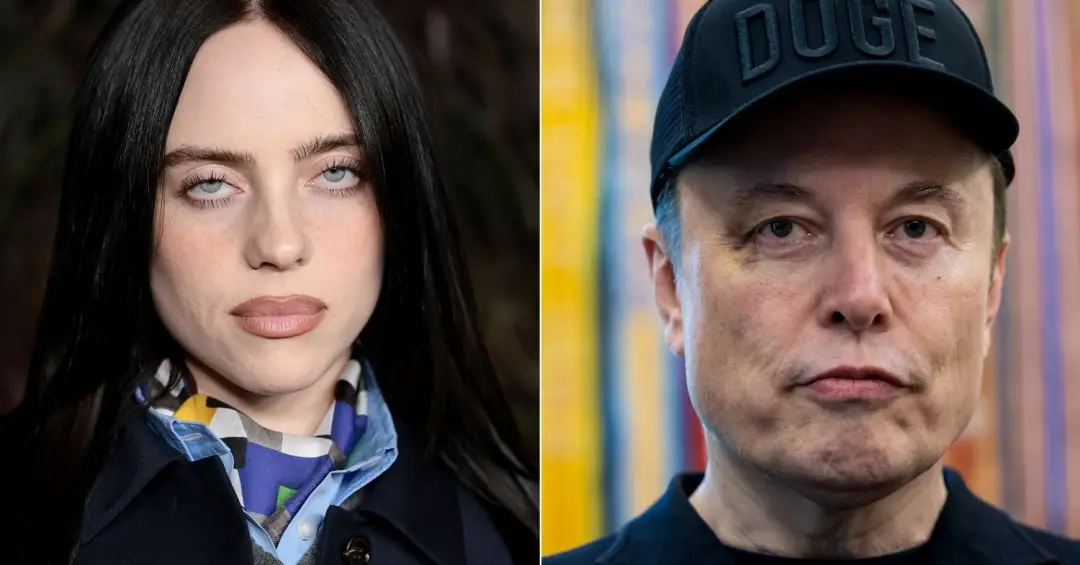 Os xingamentos trocados entre Elon Musk e Billie Eilish