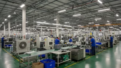 Produção industrial na China abranda ritmo de crescimento para 4,9%