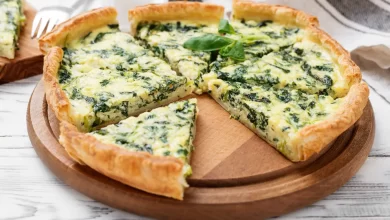 Uma pizza "sem culpa" afinal pode ser uma quiche de espinafres