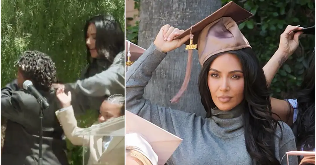 Kim Kardashian aproveita briga de filhos em formatura para ‘faturar’