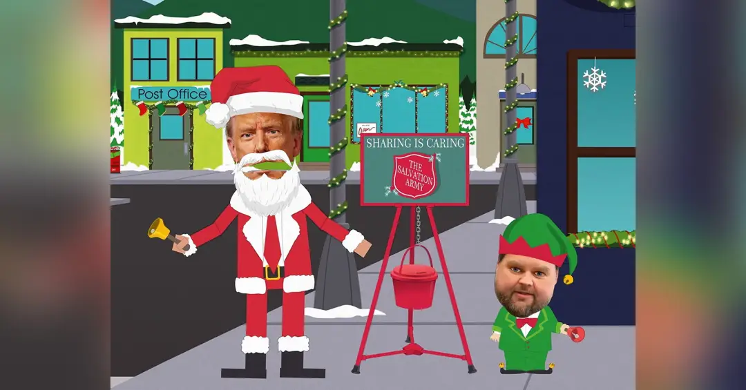 O protesto no especial de Natal do South Park com Donald Trump e JD Vance