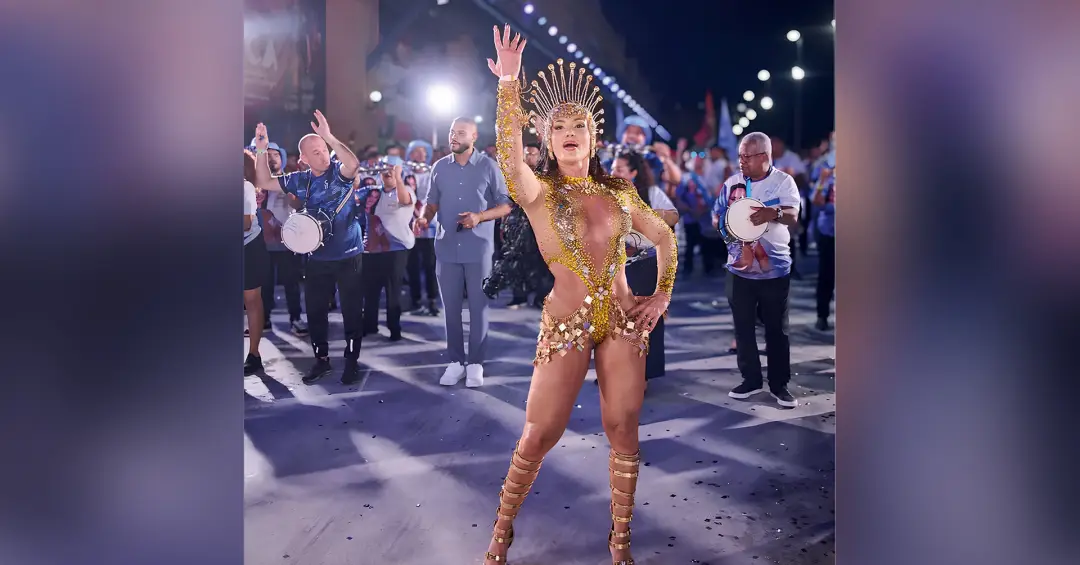 A ‘ensaboada’ de rainha de bateria que homenageia Lula quanto ao voto