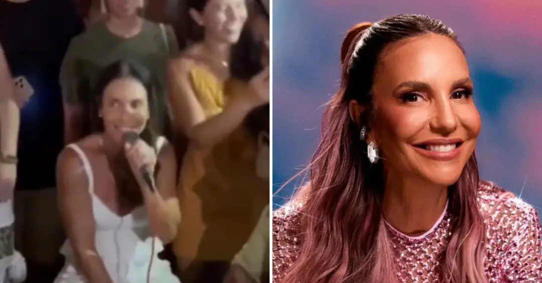 Ivete Sangalo faz visita surpresa em roda de samba e surpreende fãs