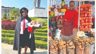 MÉRCIA FANHEIRO: Melhor estudante de Engenharia vende batata e cebola no mercado