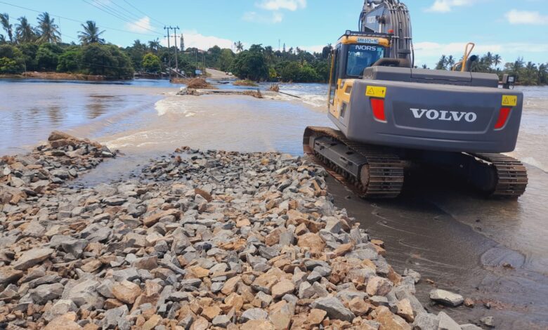 PONTE SOBRE O RIO NGULUZANE: Fim da reconstrução prevista para segunda-feira