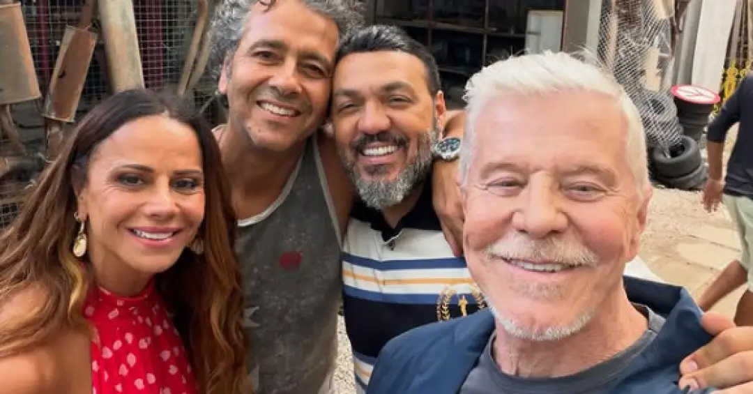 A convivência de Belo e Viviane Araujo nos bastidores de ‘Três Graças’