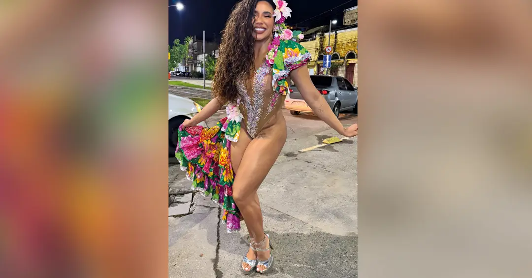 A dupla jornada de Evelyn Bastos, rainha da Mangueira no Carnaval