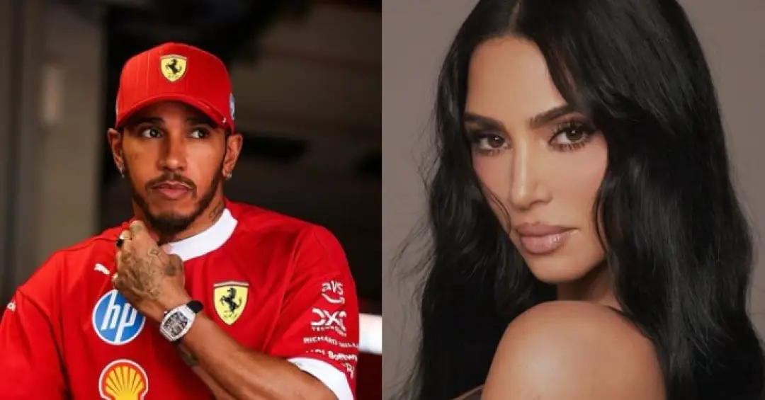 Os rumores do romance secreto de Lewis Hamilton e Kim Kardashian