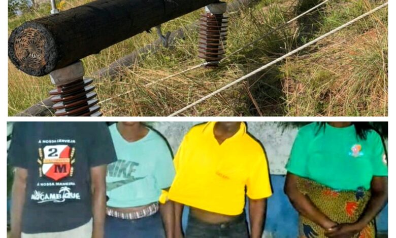 Vandalizados 12  postes de energia em Inhambane