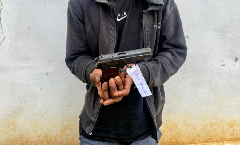 Detido na posse de arma de fogo
