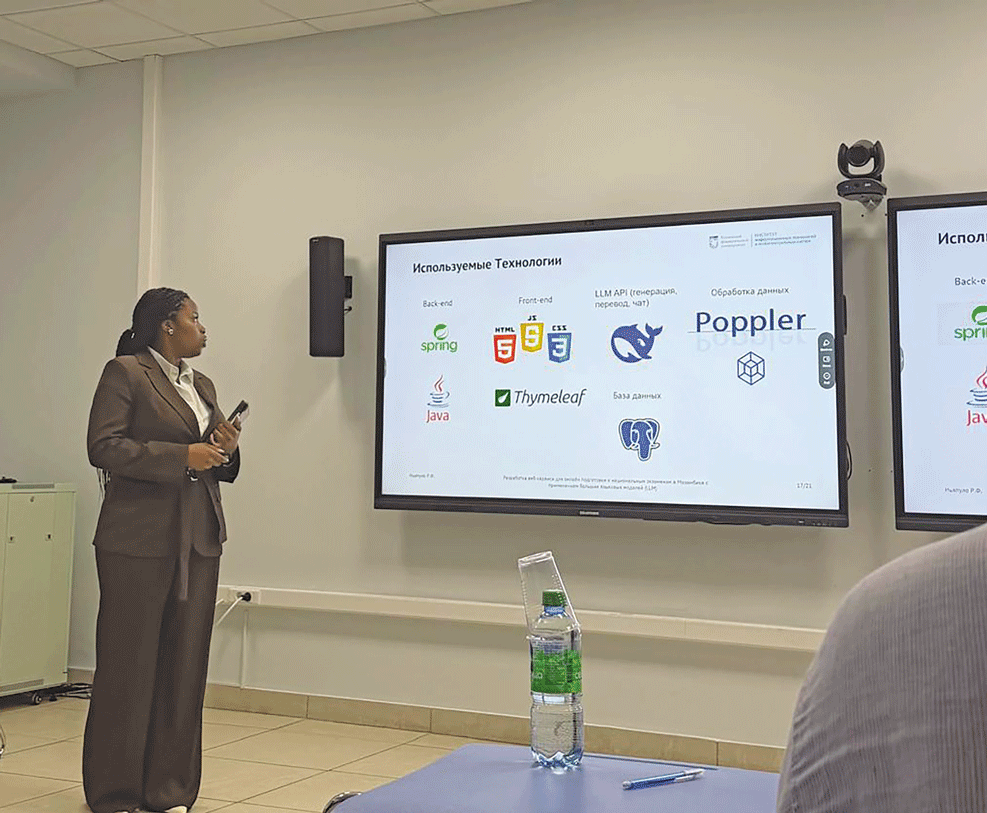 RADKA FRANCISCO NHANTUMBO: Licenciada com 20 valores na Rússia