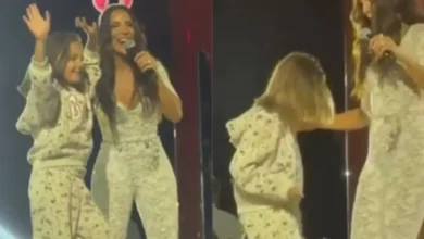 Filha de Ivete Sangalo surpreende durante show da mãe